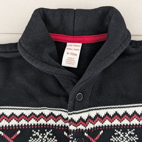 (4/$20) Joe Fresh - Baby Boys' Shawl Collar Romper - Picture 4 of 7